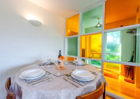The dining area at Palace Park, Manorbier