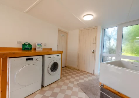 The utility room at Palace Park, Manorbier