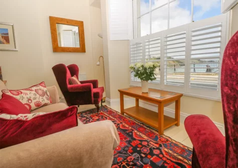 The living area at Paradwys, Tenby