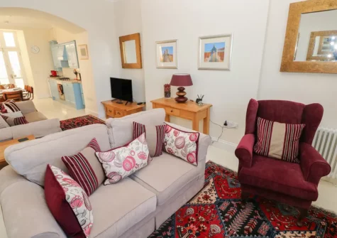 The living area at Paradwys, Tenby