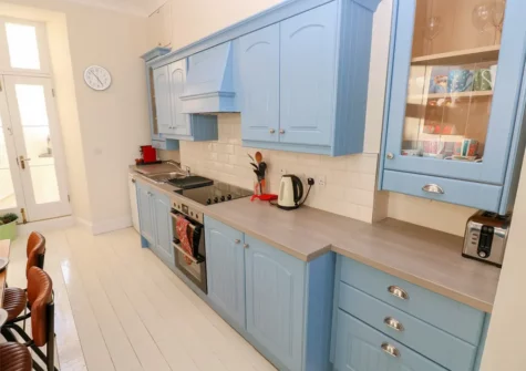 The kitchen at Paradwys, Tenby