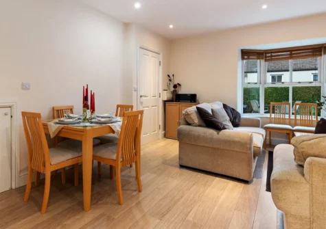 The dining area at Park Place Court, Tenby