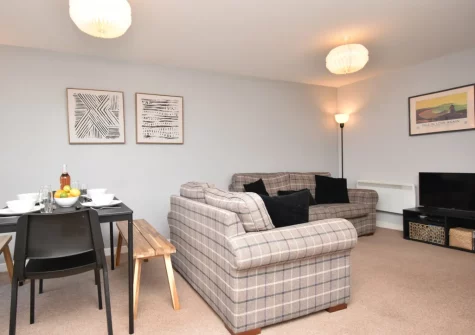 The living & dining area at Passion Flower Cottage, Redberth