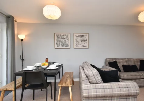 The living & dining area at Passion Flower Cottage, Redberth