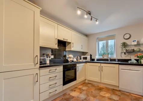 The kitchen at Passion Flower Cottage, Redberth