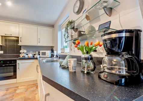The kitchen at Passion Flower Cottage, Redberth