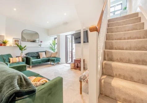The living room at Pembroke House, Tenby