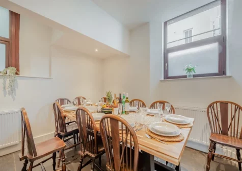 The dining area at Pembroke House, Tenby