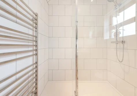The ground floor shower room at Pembroke House, Tenby