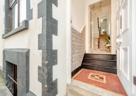 The entrance hallway at Pembroke House, Tenby