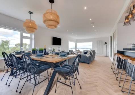 The dining area at Pen Gar, Saundersfoot