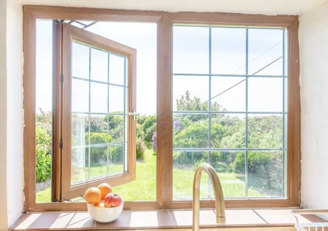 The view from the kitchen at Pen Goppa, Bryncroes