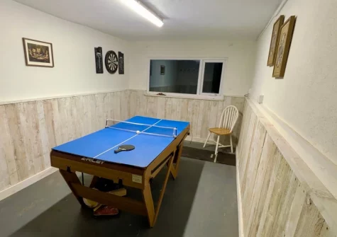 The games room at Pen Goppa, Bryncroes