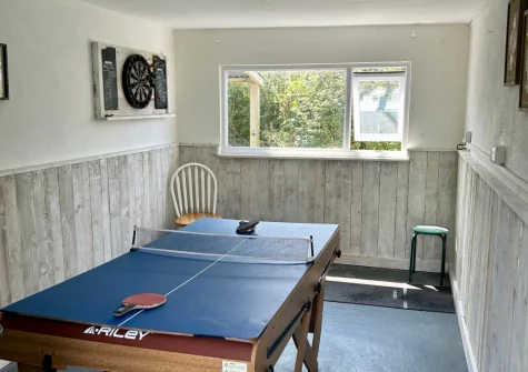 The games room at Pen Goppa, Bryncroes