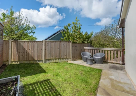 The patio, outdoor sitting area & garden at Pencoed, Broad Haven