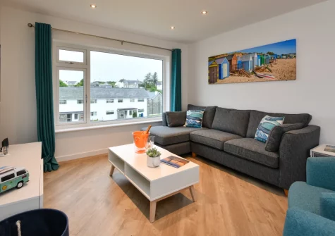 The living area at Penduick, Abersoch