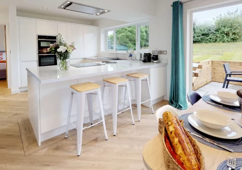 The kitchen at Penduick, Abersoch