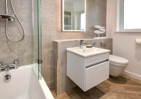 The bathroom at Penduick, Abersoch