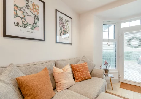 The living area at Penllanw, Saundersfoot