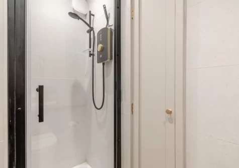 The shower room at Penllanw, Saundersfoot