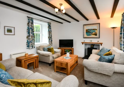 The living room at Pentraeth Cottage, Abersoch