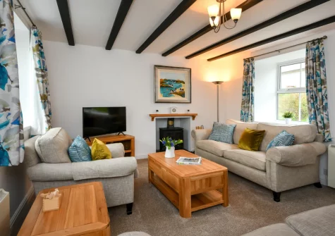 The living room at Pentraeth Cottage, Abersoch