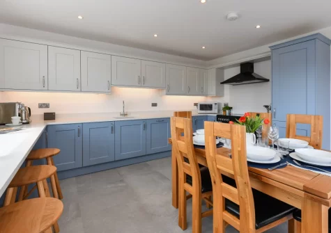 The kitchen & dining area at Pentraeth Cottage, Abersoch