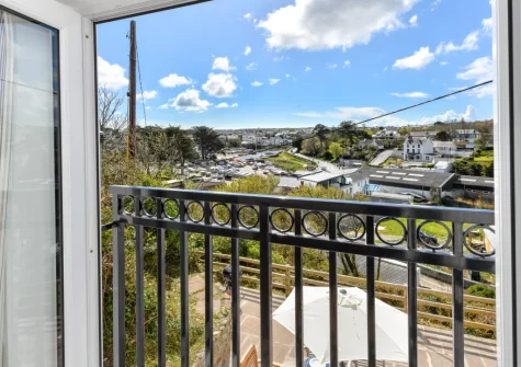 The view from bedroom #2 at Pentraeth Cottage, Abersoch