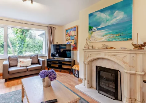 The living room at Per Ardua, Penally