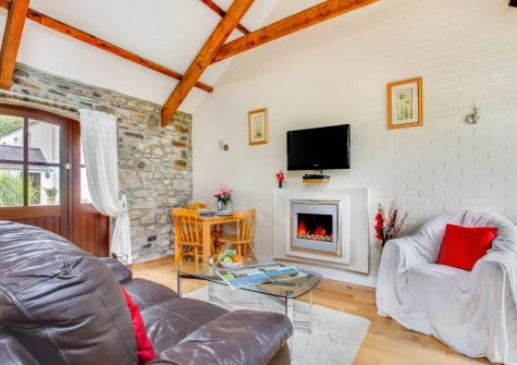 The living area at Primrose Cottage, Haverfordwest