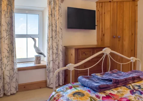 Bedroom #1 at Puffin Cottage, Abereiddy