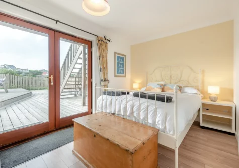 Bedroom #1 at Pufflings, Broad Haven