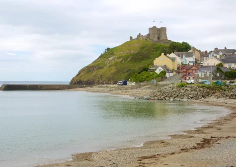Exploring some of Wales' famous castles, such as Criccieth Castle, make for a great day trip