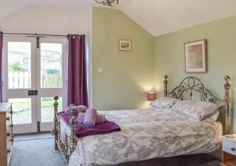 Bedroom #1 at Ravens Roost at Upper Farm Barns, Mathry