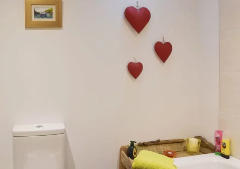 The bathroom at Ravens Roost at Upper Farm Barns, Mathry