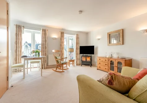 The living & dining area at Rhodewood Apartment, Saundersfoot