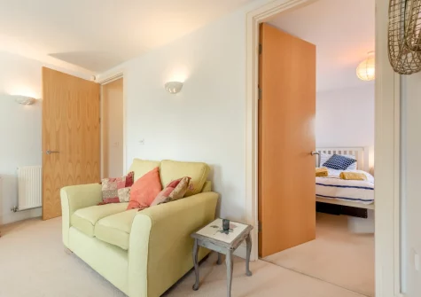 The living area at Rhodewood Apartment, Saundersfoot