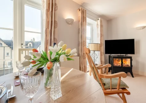 The dining area at Rhodewood Apartment, Saundersfoot