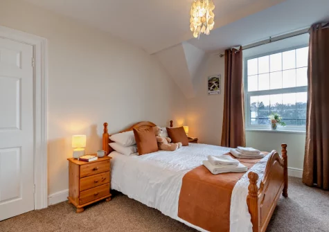 Bedroom #1 at River Artro Townhouse, Llanbedr