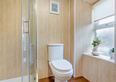 The shower room at River Artro Townhouse, Llanbedr