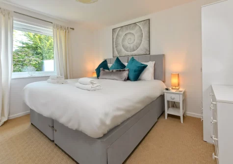 Bedroom #1 at Rockpools at 135 Cae Du, Abersoch