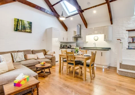 The living & dining area at Rose Cottage, Haverfordwest