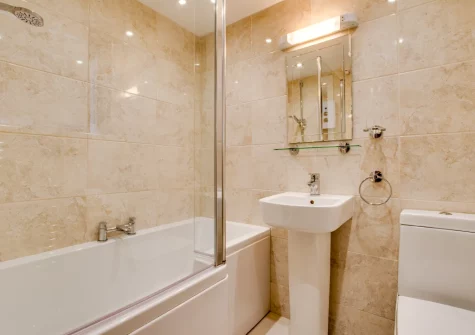 Bedroom #1 en-suite bathroom at Rose Cottage, Haverfordwest