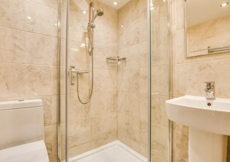 Bedroom #2 en-suite shower room at Rose Cottage, Haverfordwest