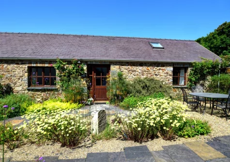 The patio & outdoor sitting area at Rose Cottage, Haverfordwest