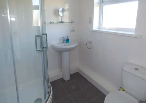 The shower room at Rowan, Penally
