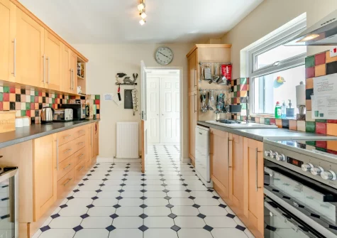 The kitchen at Sanderling House, Dale