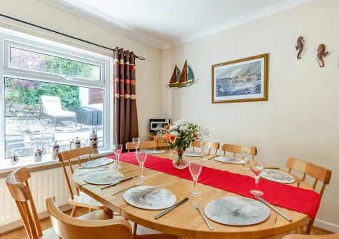 The dining room at Sanderling House, Dale