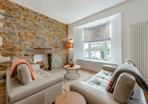 The living area at Sandy View at Harbour Heights, Saundersfoot