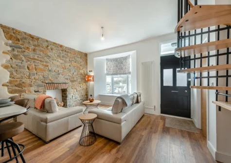 The living area at Sandy View at Harbour Heights, Saundersfoot